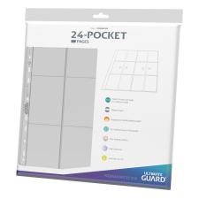 Ultimate Guard 24-Pocket QuadRow Pages Side-Loading Clear (10 darabos készlet) kártyajáték