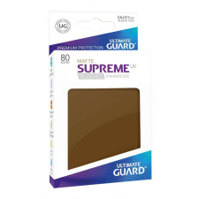Ultimate Guard - Supreme UX burkolatok (80 db) - matt barna kártyajáték
