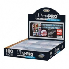 Ultra Pro Secure Platinum 9 zsebes, 3 lyukas mappalap (100 lap) gyűjthető kártya