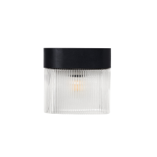 UMMO Lighting Flumina  fekete-átlátszó fali lámpa (UMM-FLWA13000) E14 1 izzós IP20 világítás