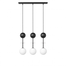 UMMO Lighting Oio  fekete-fehér függesztett lámpa (UMM-OIL322P0) G9 3 izzós IP20 világítás