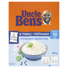 Uncle Ben's UNCLE BENS RIZS BASMATI 500G alapvető élelmiszer