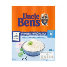 Uncle Bens Főzőtasakos rizs UNCLE BEN`S basmati 4x125g alapvető élelmiszer