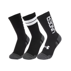 Under Armour UA Perf Tech Nov 3pk zokni Fekete XL