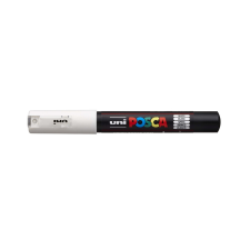 UNI Dekormarker 0,7-1mm, Uni Posca PC-1M fehér filctoll, marker