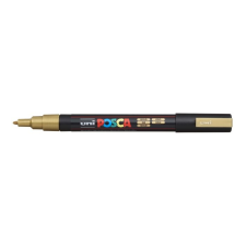 UNI Dekormarker, 0,9-1,3 mm, UNI "Posca", arany filctoll, marker