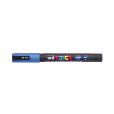 UNI Dekormarker 0,9-1,3mm, Uni-Posca PC-3ML csillámló kék filctoll, marker
