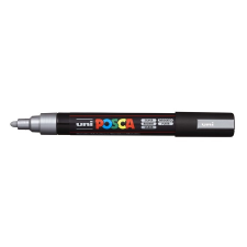UNI Dekormarker, 1,8-2,5 mm, "Posca", ezüst filctoll, marker