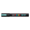 UNI Dekormarker, 1,8-2,5 mm, UNI "Posca PC-5M", metálzöld