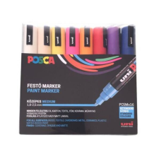 UNI Dekormarker készlet, 1,8-2,5 mm, UNI "Posca PC-5M", 16 különböző szín filctoll, marker