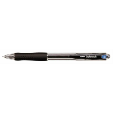 UNI Golyóstoll, 0,3 mm, nyomógombos, UNI "SN-100 Laknock", fekete toll