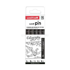 UNI Pin Calligraphy 5 darabos rajzmarker készlet (2UPIN5PASP015) filctoll, marker