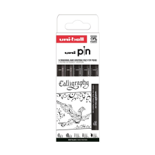 UNI Pin Calligraphy 5 darabos rajzmarker készlet (2UPIN5PASP015) filctoll, marker