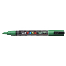 UNI Posca PC-3M ZÖLD színű kúpos hegyű dekormarker-filctoll (0.9-1.3 mm) - 14156U filctoll, marker