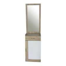 Unic Spot Dézi tükrös szekrény, fehér-fehérített tölgy bútor