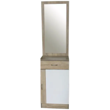 Unic Spot DÉZI TÜKRÖS SZEKRÉNY SONOMA/FEHÉR 50X190X29CM bútor