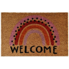 Unic Spot Koko mintás kókusz lábtörlő 40 x 60 cm, Welcome szivárvány