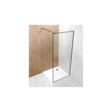 Unicspot Zuhanyfal fekete szegélyű 80x190 A-20P-3 kád, zuhanykabin