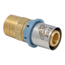  UNIDELTA 4003 press külső menetes átmeneti idom, 20x2mmx3/4&amp;#34;K hűtés, fűtés szerelvény