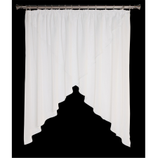 UNIGLOB FÜGGÖNY MALWINA 290X160CM FÜLES, FÉNYÁTERESZTŐ, FEHÉR, 100% PE lakástextília