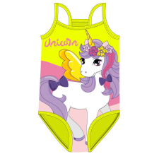  Unikornis baba fürdőruha kislányoknak - egyrészes fürdőruha - sárga - 86 gyerek fürdőruha