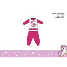  Unikornis baba pizsama - jersey pamut pizsama - pink - 80