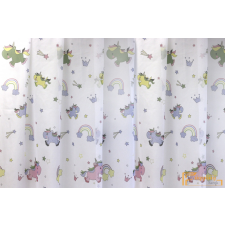  Unikornis figurás voile függöny gyerekszobába 02- 180cm lakástextília