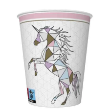  Unikornis Graphic Wild papír pohár 8 db-os 250 ml party kellék