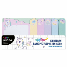 Unikornis jegyzettömb-, jelölőcímke készlet, 6 db-os, Kidea füzetcímke