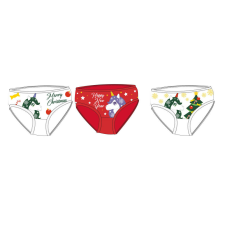 Unikornis karácsonyi kislány bugyi - 3 darabos pamut bugyi - 122-128 gyerek alsó