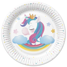 Unikornis Magical papírtányér 8 db-os 18 cm party kellék