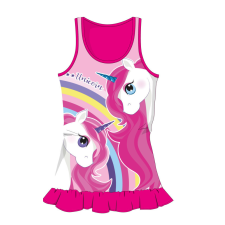  Unikornis nyári pamut strandruha - pink - 116 kombidressz, body
