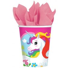 UNIKORNIS papír pohár 8 db-os 250 ml party kellék