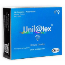  UNILATEX NATURAL ÓVSZER - 144 db, latex, normál méret óvszer