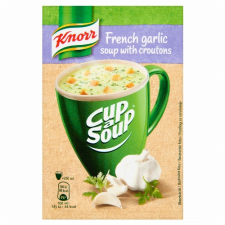 Unilever Magyarország Kft. Knorr Cup a Soup fokhagymakrémleves zsemlekockával 18 g alapvető élelmiszer