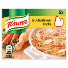 Unilever Magyarország Kft. Knorr tyúkhúsleveskocka 6 x 10 g (60 g) alapvető élelmiszer