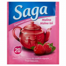 Unilever Magyarország Kft. Saga málna ízű gyümölcstea 20 teafilter 34 g tea