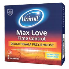 Unimil Max Love Time Control késleltetős óvszer (3 db) óvszer
