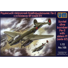  Unimodels Dive Bomber Pe-2 with FT (87 series) 1:72 (UM105) makett