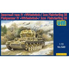  Unimodels Flakpanzer IV Wirbelwind/2cm Flakvierling 38 1:72 (UM560) makett
