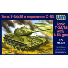  Unimodels T-34/85 with S-53 gun 1:72 (UM328) makett