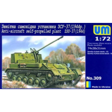  Unimodels ZSU-37 (1944) Anti-Aircraft self propelled plant 1:72 (UM309) makett