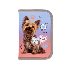 UNIPAP My Little Friend - Grey Yorkie mintás kihajtható tolltartó 21x14x3,5cm tolltartó