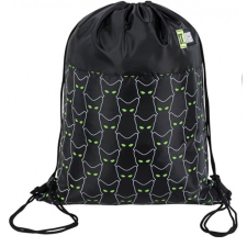 UNIPAP St.Right fekete alapszínű macskamintás tornazsák, sportzsák 34x43cm tornazsák