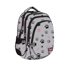 UNIPAP St.Right Paws négy rekeszes szürke iskolatáska, hátizsák 40x28x18cm iskolatáska