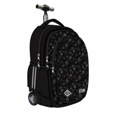 UNIPAP ST.Right Trolley iskolatáska, Black Cats kollekció, TB01, szilikon kerekek, 44x32x25 cm iskolatáska
