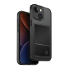 Uniq Air Fender Apple iPhone 15 kártyatartós tok, füstszürke