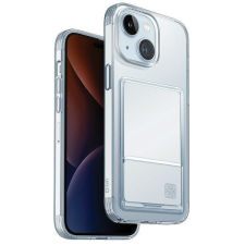Uniq Air Fender ID iPhone 15 tok 6,1" nude átlátszó kártyatartóval tok és táska