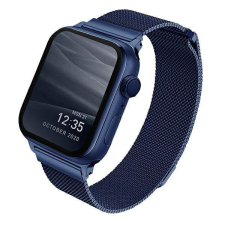 Uniq Apple Watch 4/5/6/7/SE, okosóra szíj, fém, kék, 38/40/41mm, UNIQ okosóra kellék