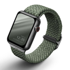 Uniq Apple Watch 4/5/6/7/SE, okosóra szíj, zöld, fonott, 42/44/45mm, UNIQ okosóra kellék